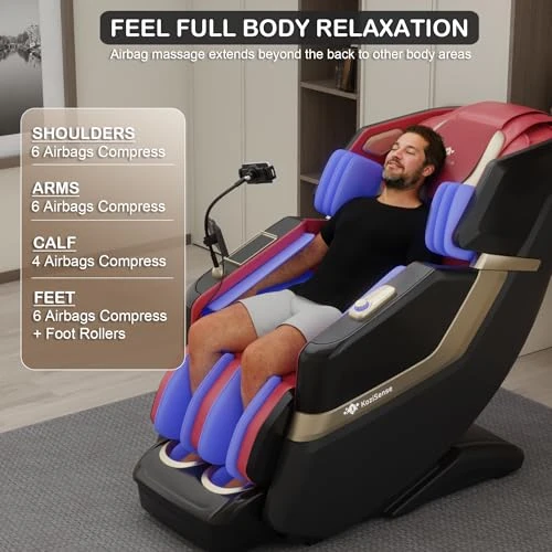 Heated Jade Roller Massage Chair Full Body — Massage Chairs, KoziSense