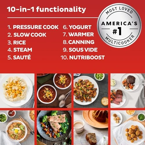 Wi-Fi Smart 10-in-1 Pressure Cooker — Multicooker, Instant Pot