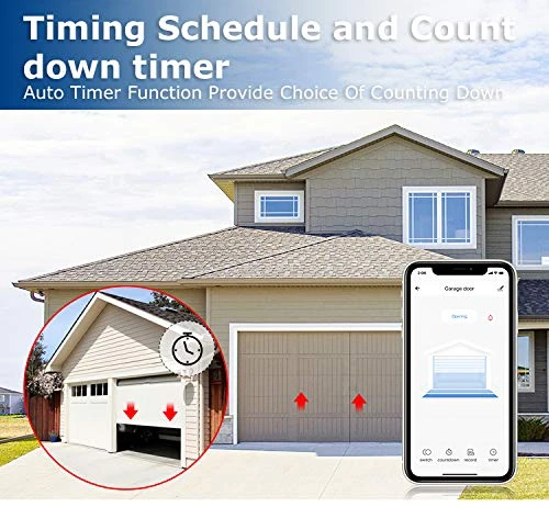 Wireless Smart Wi-Fi Garage Door Opener, AGSHOME