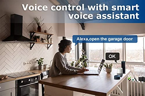 Wireless Smart Wi-Fi Garage Door Opener, AGSHOME