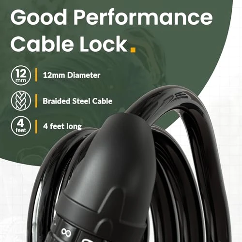 Bicycle Cable Lock, Titanker