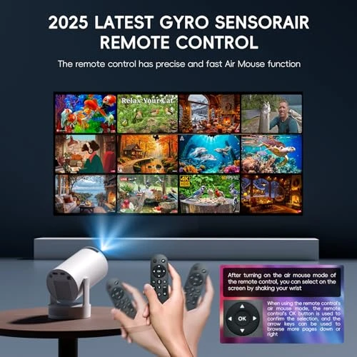 Mini Projector with WiFi 6 and Bluetooth 5.4 — Smart Projector, wowlink