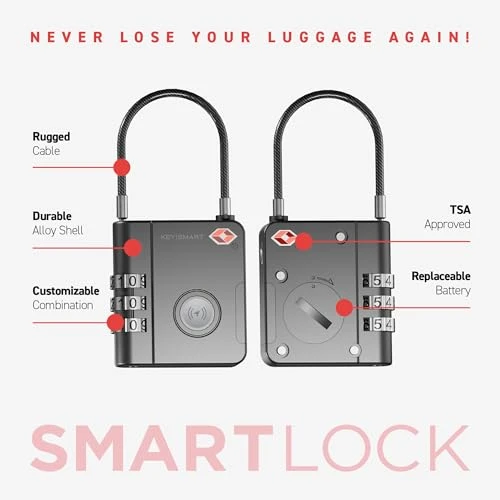 Smart Tracking Luggage Locks — Smart Luggage, KeySmart