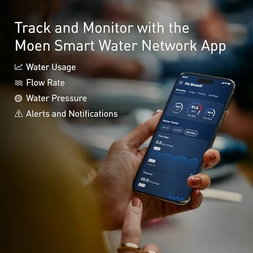 Smart Water Monitor and Automatic Shutoff Sensor — Water Shut Off Valve, Moen