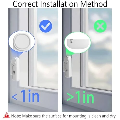 Smart WiFi Door and Window Alarm Sensor Chime — Motion Sensor, XFOX