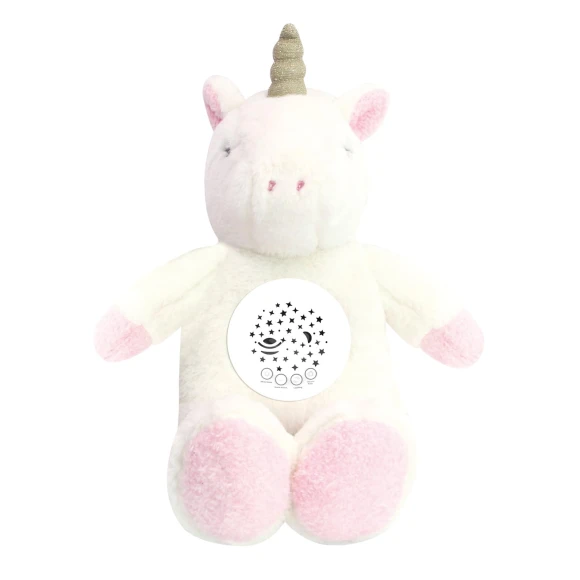 Sleeping Unicorn Plush Toy with Projection and Heartbeat, ROBOT PLAZA
