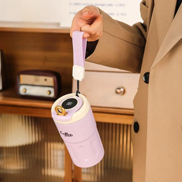 Smart Temperature Display Vacuum Cup — Smart Water Bottle, Factory Discount Outlet