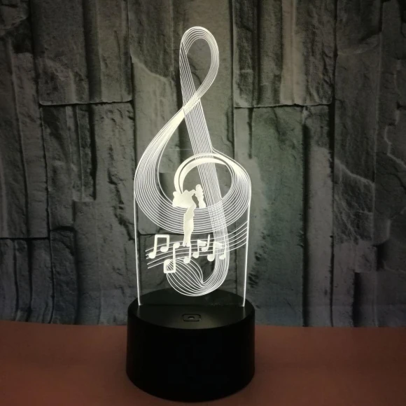Acrylic 3D Table Lamp with Touch Remote Control, Your Customized Mall