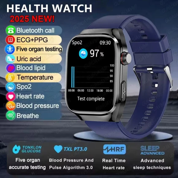 Health Smart Watch with ECG and AI Diagnostics — Smart Watch, Glance