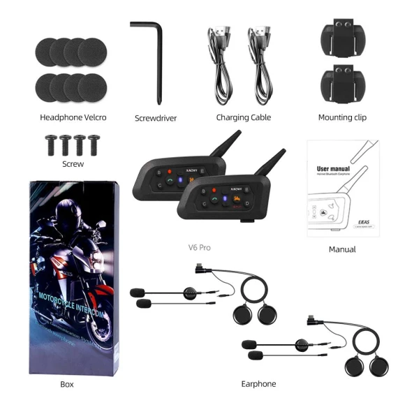 Motorcycle Helmet Communication System, LIAESMART