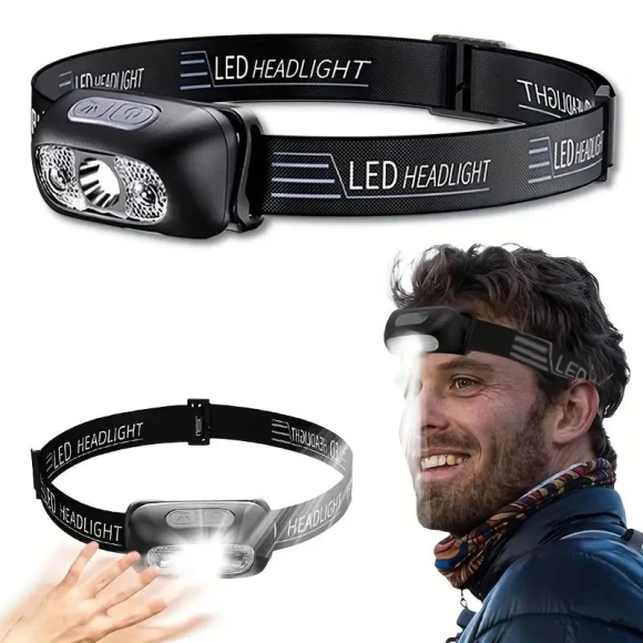 Rechargeable Headlamp with Motion Sensor, Homeware Essentials