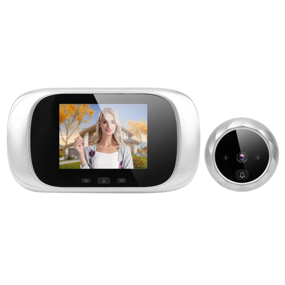 Smart Door Viewer with LCD Display and Night Vision — Video Doorbell, Painter