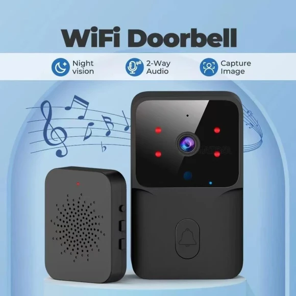 Smart Doorbell with Wireless Camera — Video Doorbell, YJMP
