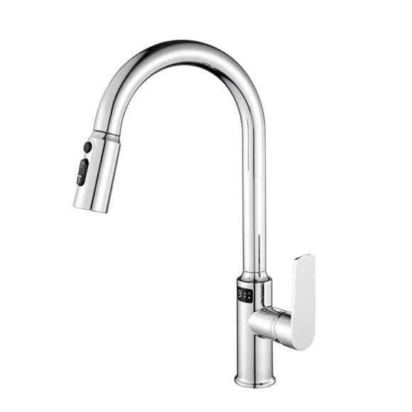 Smart Kitchen Faucet with Digital Display — Electric Kettle, QIANBAIDI
