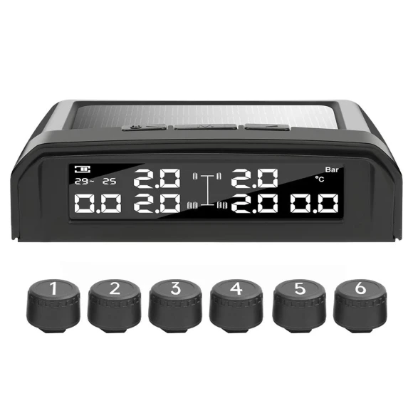 Tire Pressure Monitoring System with Solar Charging — TPMS, Your Customized Mall