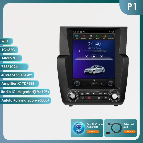 Android Car Stereo with GPS Navigation and Touchscreen — Car Infotainment System, Hizpo
