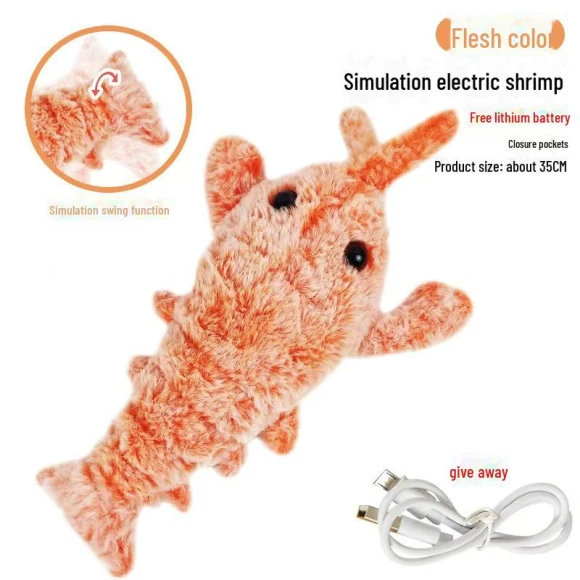 Electric Jumping Lobster Cat Toy, AI Supermarket