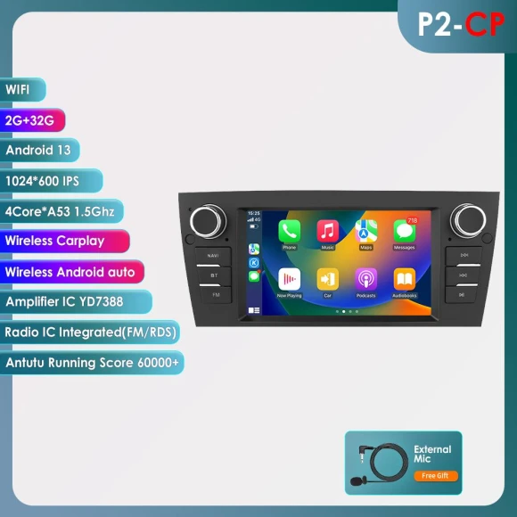 Intelligent 7-inch Android 13 Car Multimedia Video Player — Car Infotainment System, SMARTY Trend