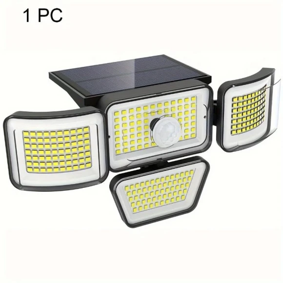 Solar Motion Sensor Outdoor Wall Lamp, Smart Solar