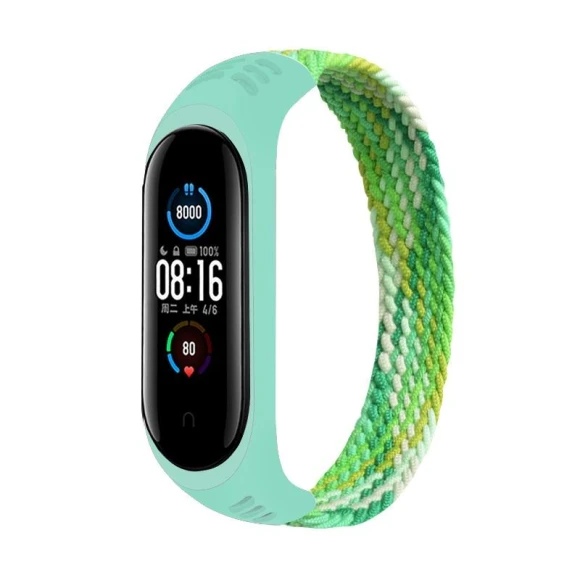 Woven Colorful Silicone Replacement Strap — Fitness Tracker, Xiaomi
