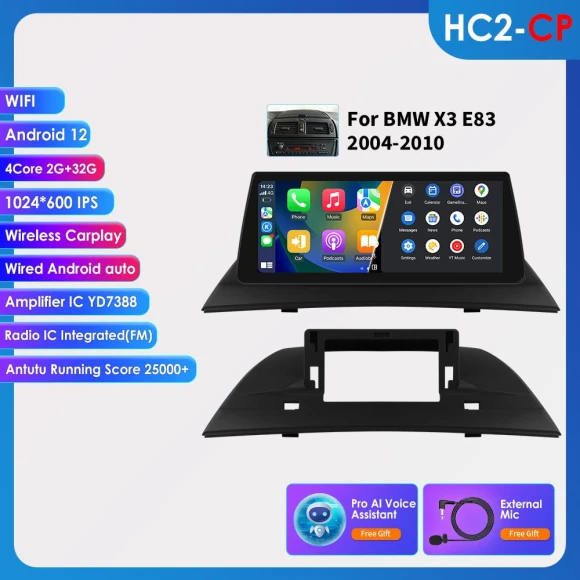10.25-inch Car Multimedia Player with GPS Navigation, CarPlay, Android Auto — Car Infotainment System, Hizpo