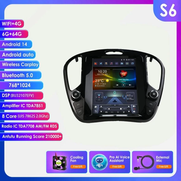 9.7-inch AI Android Car Stereo Multimedia Video Player — Car Infotainment System, OSSURET