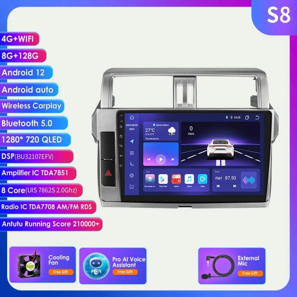 Car Multimedia System with Apple CarPlay and Android Auto — Car Infotainment System, Hizpo