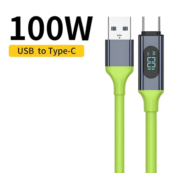 Fast Charging Cable with Smart Digital Display, Automobile Club