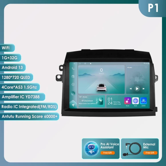 Head Unit for Toyota Sienna 2 XL20 2003-2010 — Car Infotainment System, Hizpo