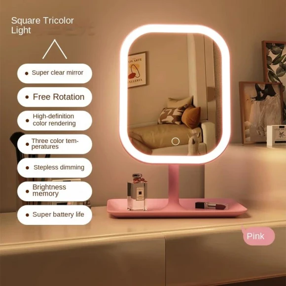 Makeup Mirror with 3-Color Lighting, Mellow Home