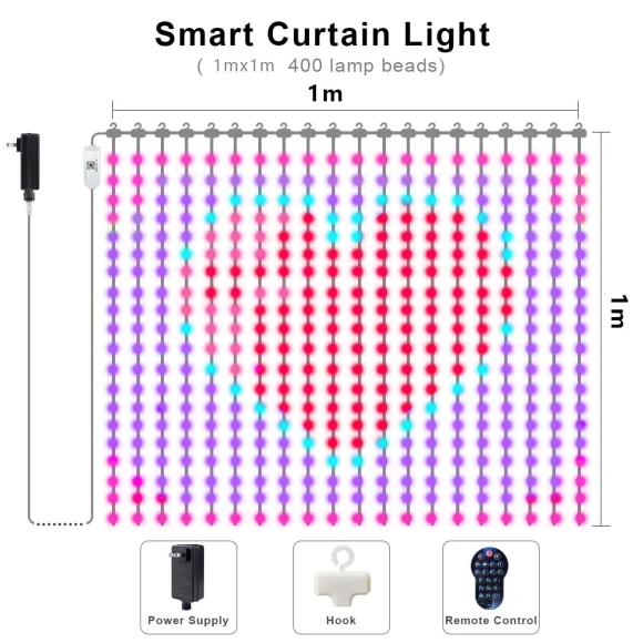 Smart LED Curtain Lights — LED Strip Lights, Mellow Home