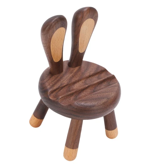 Walnut Chair Cellphone Holder, KONNWEI