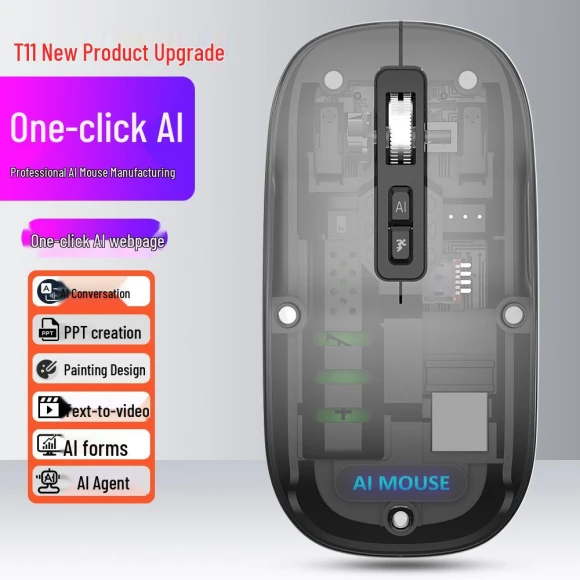 Wireless Mouse with Dual Mode and AI for Web Browsing and Presentations, Chose One