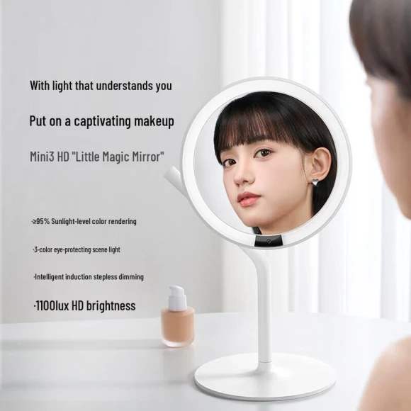 Mini3 LED HD Smart Makeup Mirror — Skin Analyzer, AMIRO