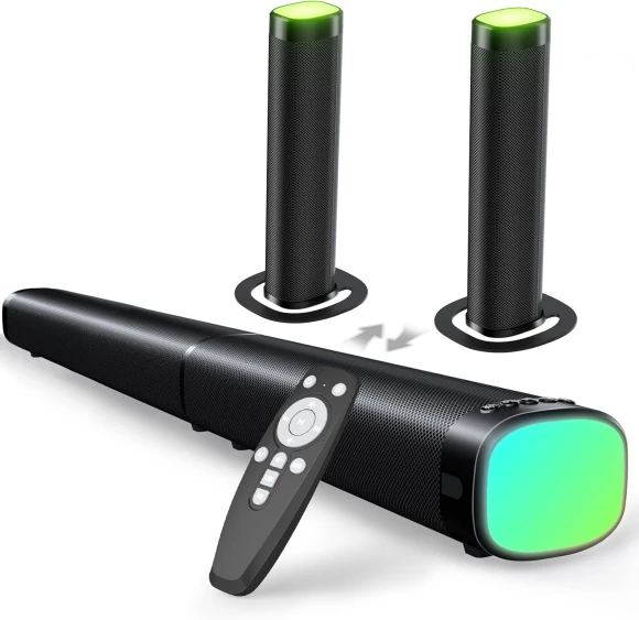 Sound Bar for Smart TV with RGB Lights and Detachable Speakers — Sound Bar, Thanos tool