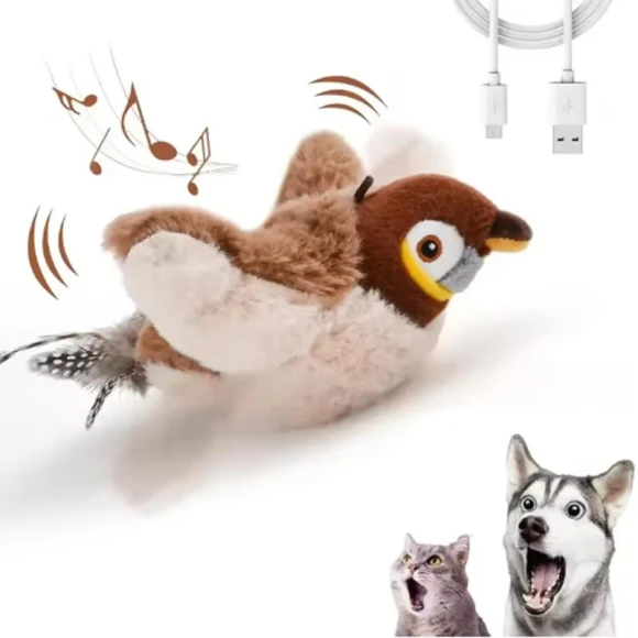 Interactive Flapping Bird Toy with Catnip — Automatic Cat Toy, Toool-Home