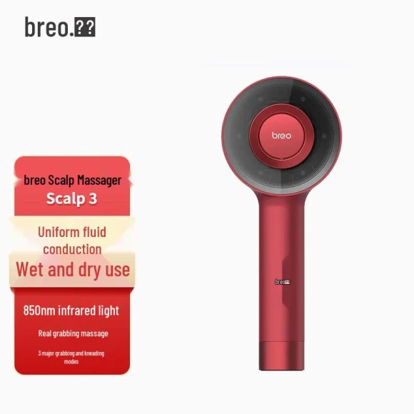 Scalp 3 Smart Red Light Head Massager, Breo