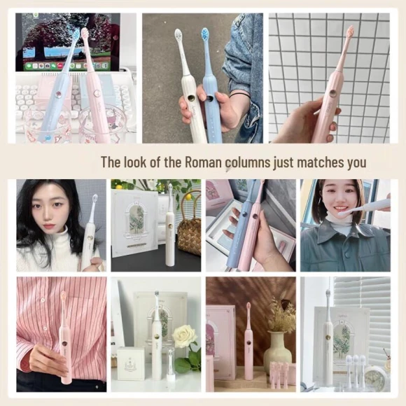 Smart Sonic Electric Toothbrush with DuPont Soft Bristles — Electric Toothbrush, Apiyoo