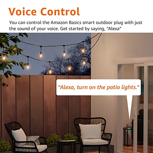 Outdoor Smart Plug with 2 Individually Controlled Outlets — Smart Plug, Amazon Basics