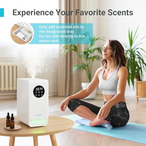 Smart Humidifier for Large Room with Warm & Cool Mist — Humidifier, Livatro