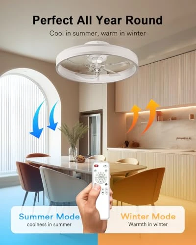 Smart WiFi Ceiling Fan with Lights, Lumary