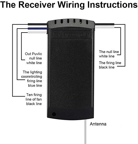 Universal Ceiling Fan Light Remote Control Kit — Smart Fan, QIACHIP