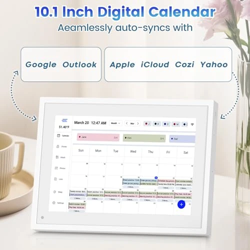 Digital Calendar with Touchscreen Display, Ekasoco