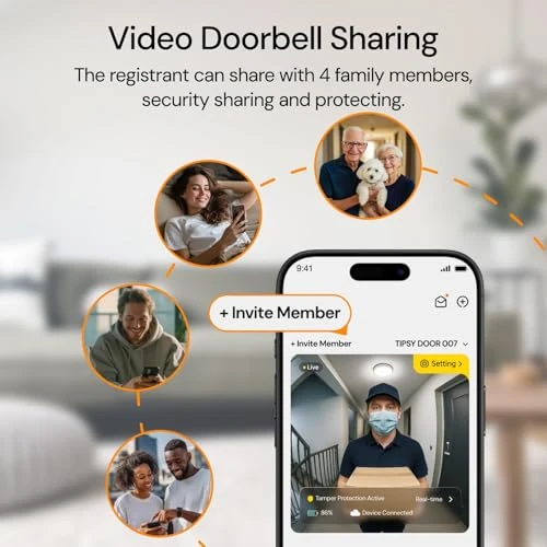 Doorbell Camera Wireless with Chime — Video Doorbell, anyfree