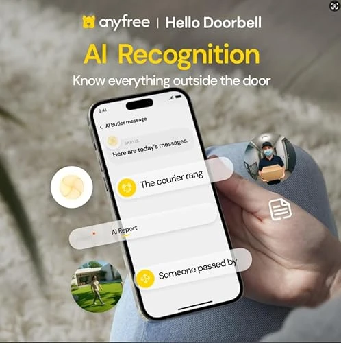 Doorbell Camera Wireless with Chime — Video Doorbell, anyfree
