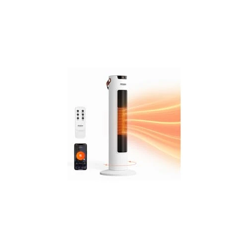 Electric Space Heater with Remote and App Control, ROVSUN
