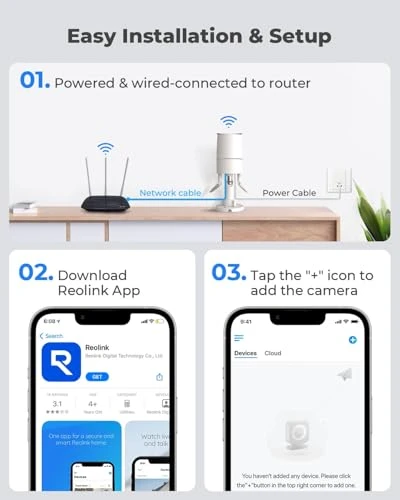 Plug-in Outdoor WiFi Security Camera — Security Camera, Reolink