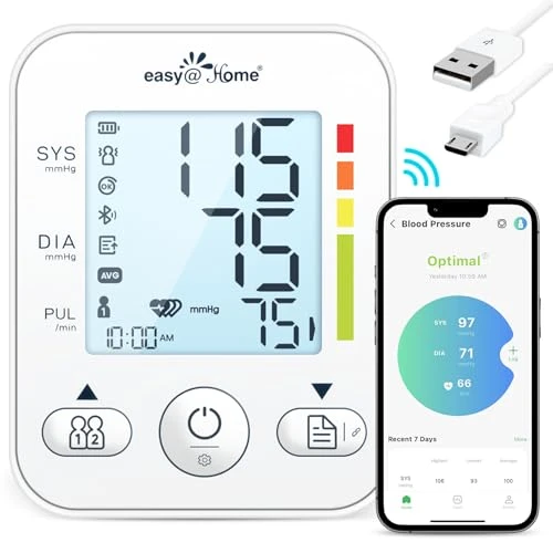 Blood Pressure Monitor with Large Cuff — Blood Pressure Monitor, Easy@Home