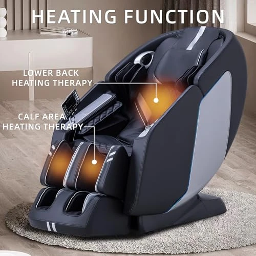Full Body Massage Chair with Zero Gravity, Extendable Footrest, SL Track, 15 Modes, AI Voice Control, Yoga Stretch, Foot... — Massage Chairs, MassaMAX