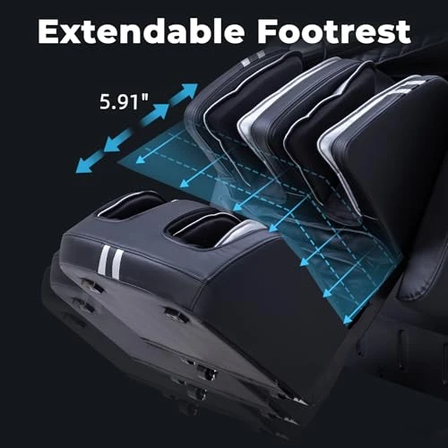 Full Body Massage Chair with Zero Gravity, Extendable Footrest, SL Track, 15 Modes, AI Voice Control, Yoga Stretch, Foot... — Massage Chairs, MassaMAX